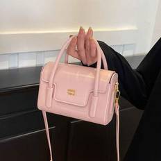 Retro Minimalist Portable Box Small Bag Handbag 2025 New Fashion Preference Bag Commuter Advanced Texture Shoulder Messenger Bag - Multicolor