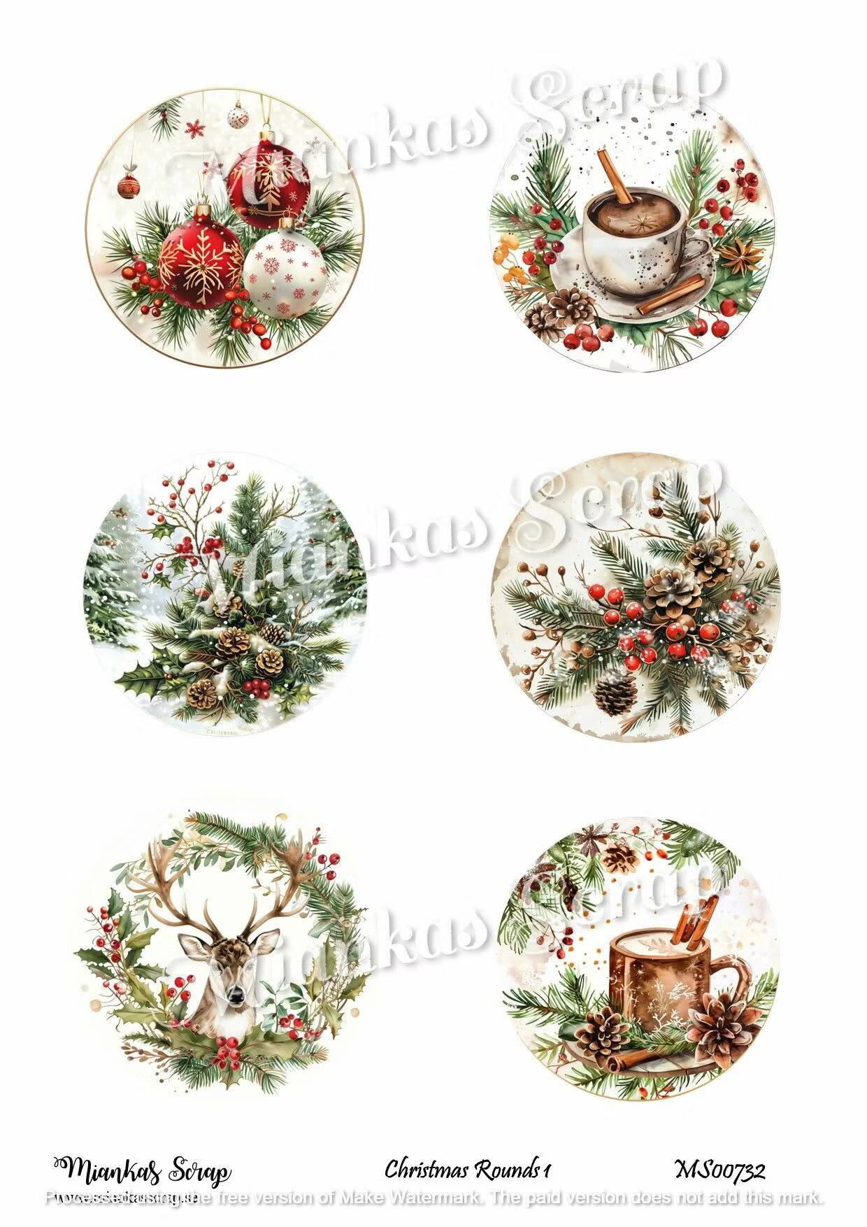 Miankas Scrap klippark - Christmas Rounds 1