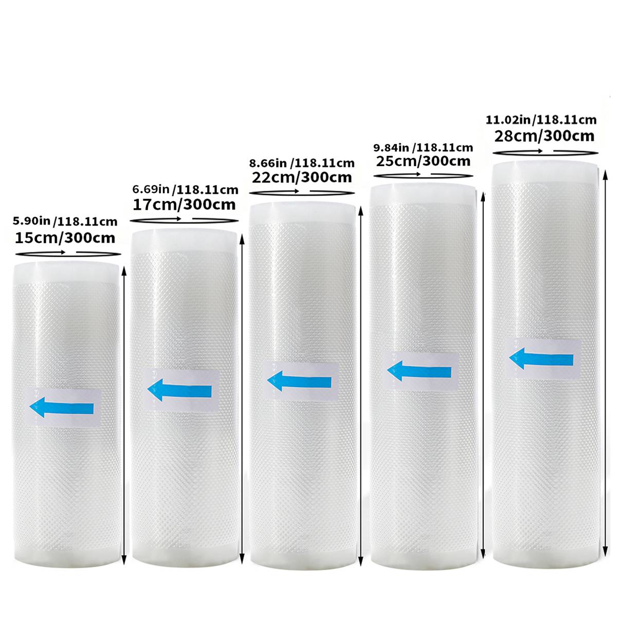 Vacuum Sealer Bags Rolls for Food Commercial Grade BPA Free Puncture Prevention Great for Sous Vide Cooking