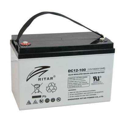 Ritar Förbrukningsbatteri AGM 12V 100Ah DC12-100-F12