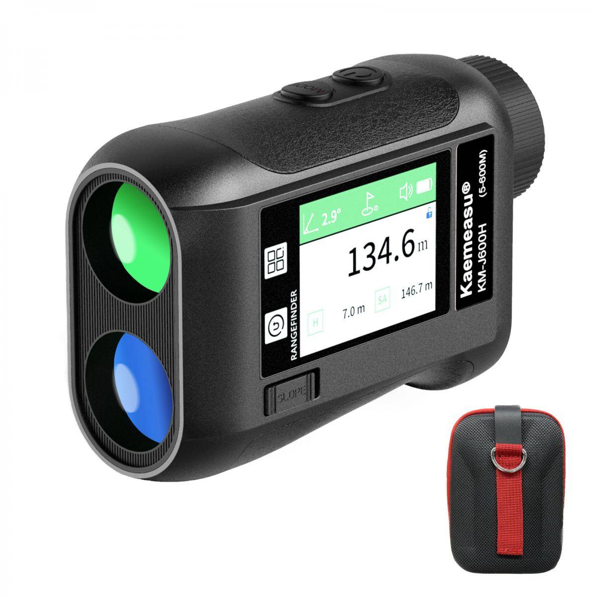 KENTFAITH KM-J1500H 500m Golf Rangefinder with HD Touch LCD, 6.5x Magnification High Accuracy Rechargeable Laser Hunting Rangefinder