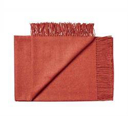 Cusco Plaid (Alpaca Uld) 130 x 200 cm Silkeborg Uldspinderi Pumpkin Orange.