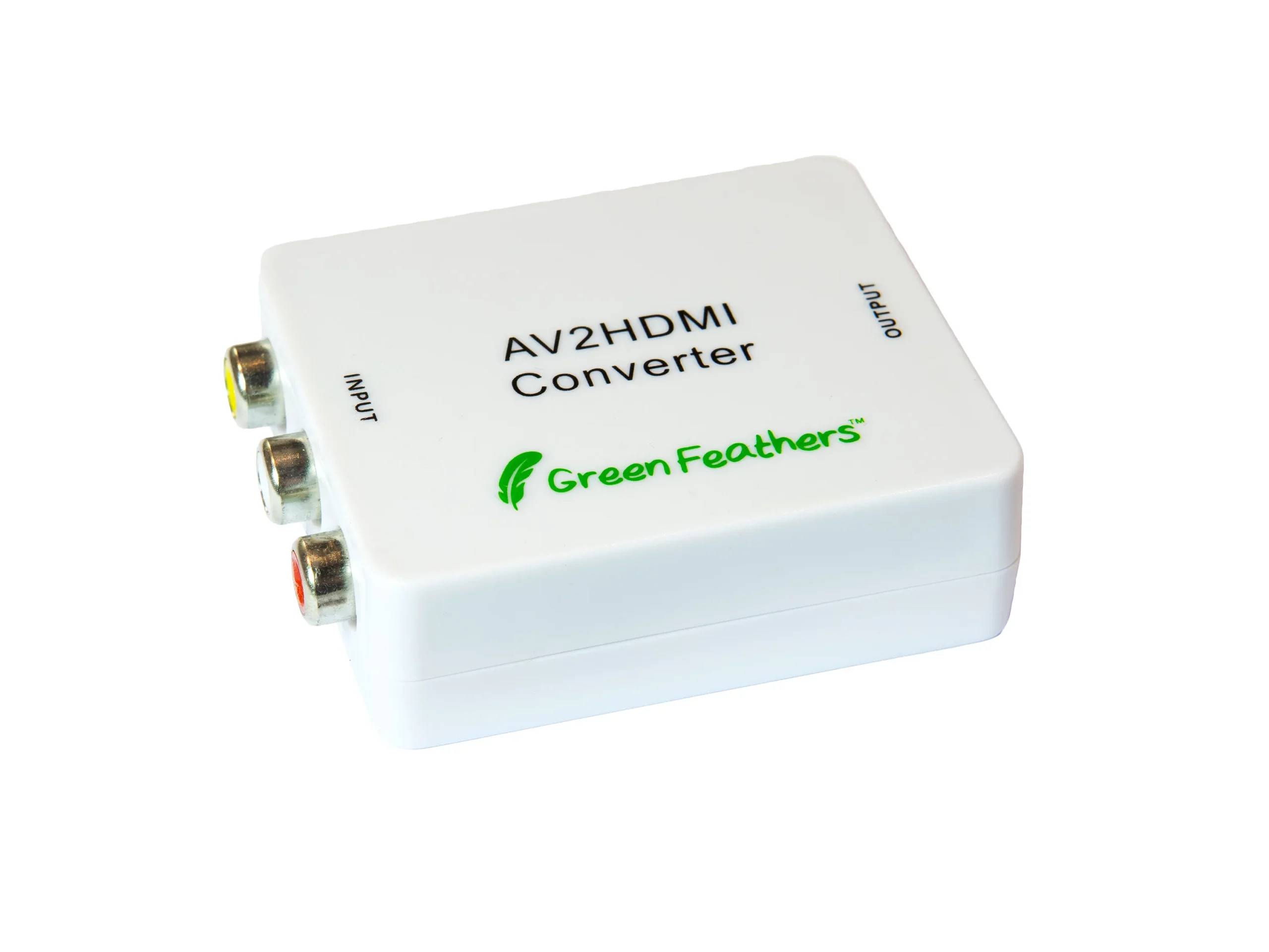 Green Feathers RCA til HDMI adapter.