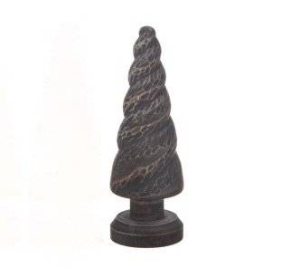 Gran i Trä Spiral 20cm Mörkbrun