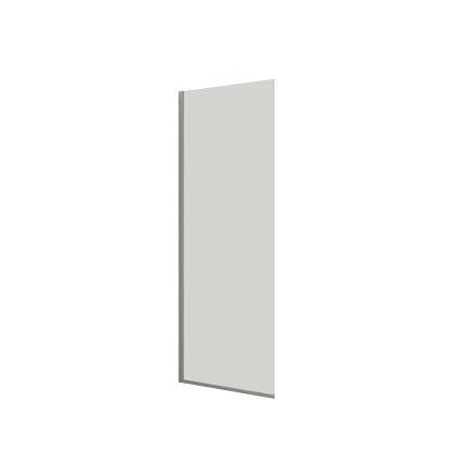 Scanbad FLEXI D fast brusevæg, B87-89 cm, H197,5 cm, satin/klart glas