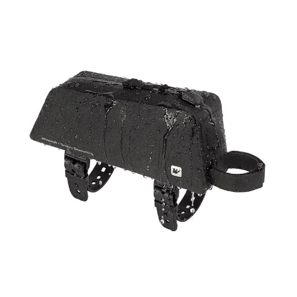 Rhinowalk Bike Top Tube Bag Waterproof 1L Cycling Frame Bag Screw or Straps Install Phone Case Storage Bag Backpacking
