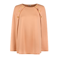 Mary Orange Cape, Merino Wool - M / Apricot