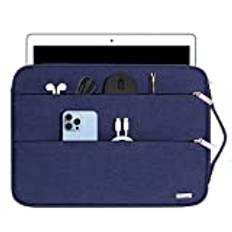 Voova Laptopfodral 11,6 13 13,6 tums laptopväska laptopfodral laptop sleeve notebook PC-fodral för 13,3 MacBook Air & Pro M2 M1 2020 2022 iPad Pro 12,9 surfplatta Lenovo Summa Dell ASUS HP blå