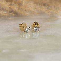 CLASSIC SOLITAIRE DIAMOND STUD EARRING - 1.0ct - YG - Øreringe - Sisi Copenhagen