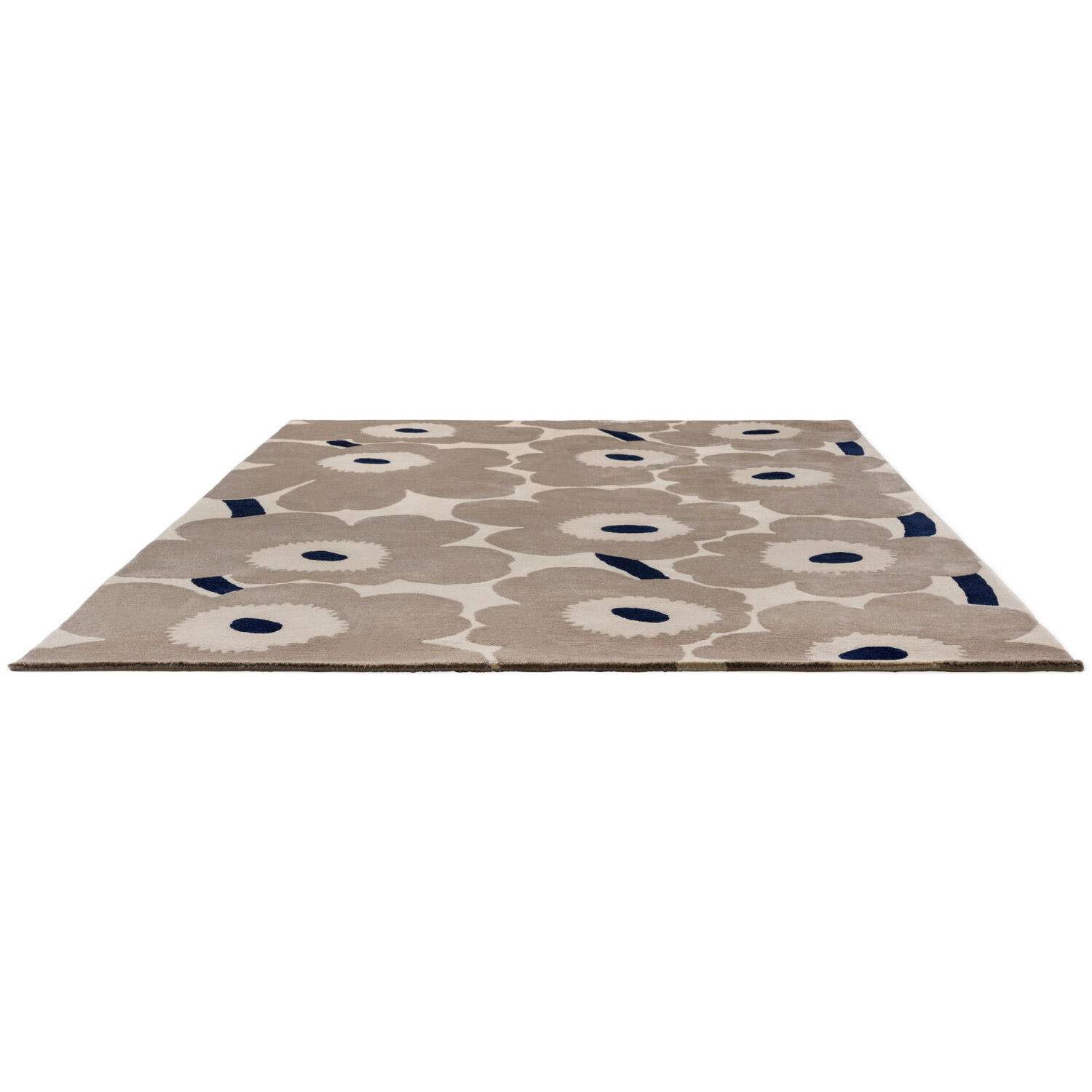 Marimekko Unikko Tæppe 250x350 Cm - Mønstrede tæpper Uld Fra New Zeeland Greige - 132401250350