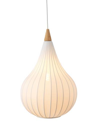Halo Design Drops pendellampa, tyg, Ø38 cm