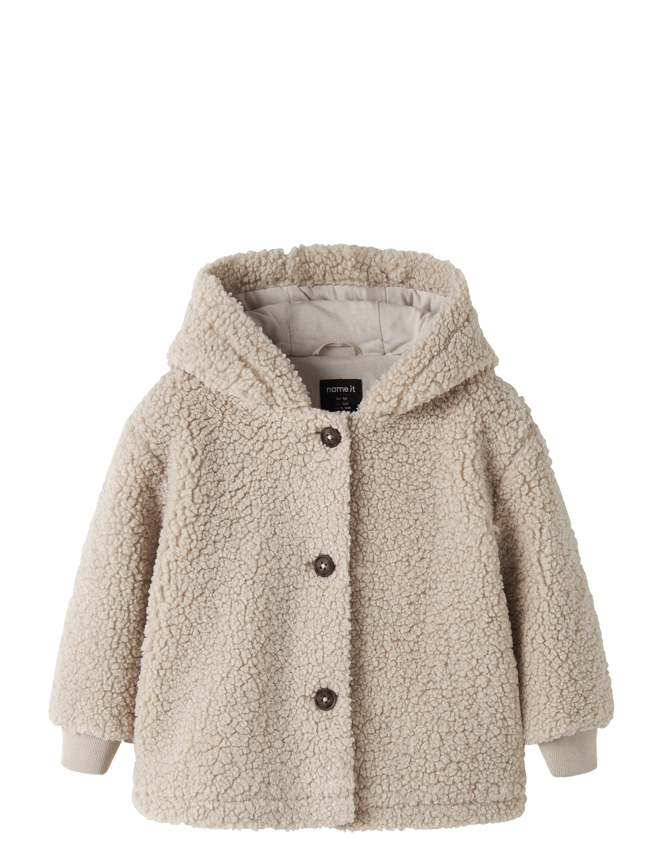 name it Nbnmilo Teddy Jacket - Cream - 74