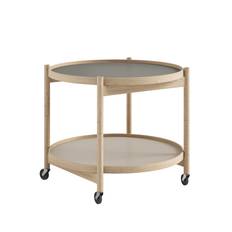 Bølling Tray Table 60 cm - Natural Oak/Stone