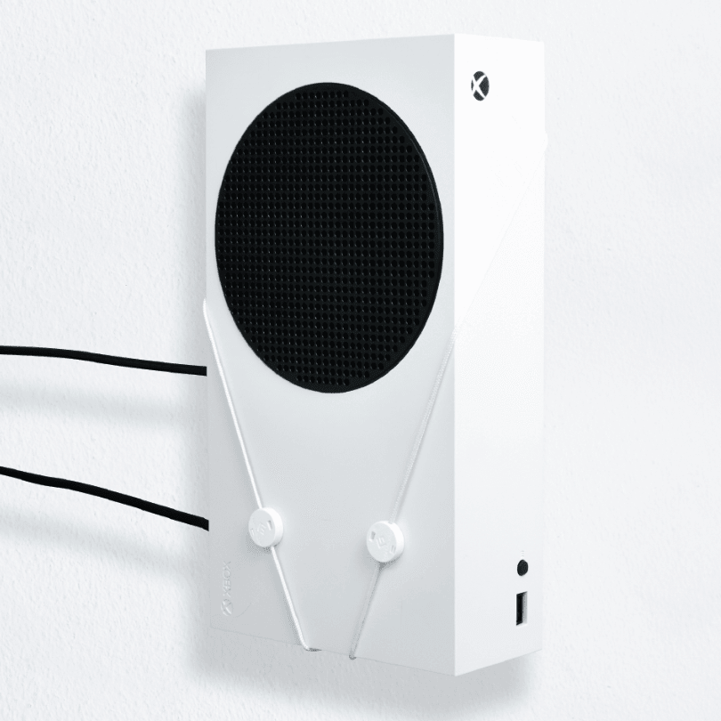 XBOX Series S Wall Mount - Mounts for XBOX Series S + 2x Controllers (Most Popular)