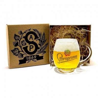 Staropramen replica 1930s ölglas 40 cl presentpack