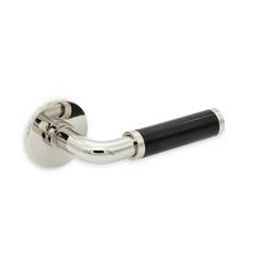 Dörrhandtag 383 Nickel/Svart Bakelit