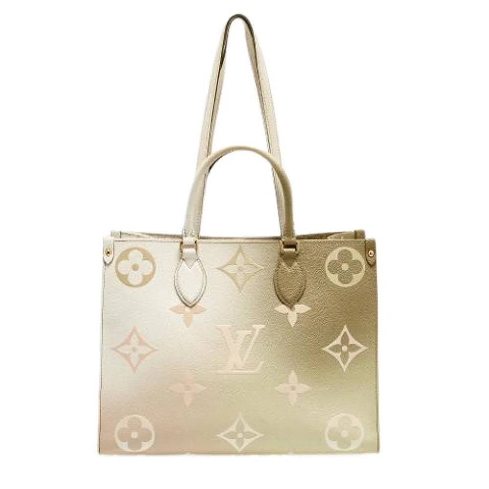 Louis Vuitton Vintage Pre-owned Onthego MM Tote - Vintage - Dame - Flerfarvet - ONE SIZE - Læder