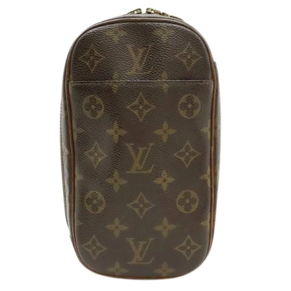 Louis Vuitton Vintage Pre-owned Pochette Gange Monogram Skuldertaske - Vintage - Herre - Brun - ONE SIZE - Uld