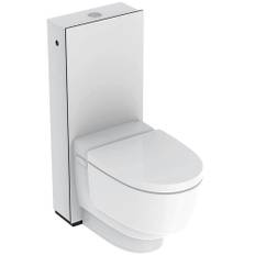 Geberit AquaClean Mera Classic WC-Komplettanlage Stand-Dusch-WC, Frontverkleidung Glas weiß