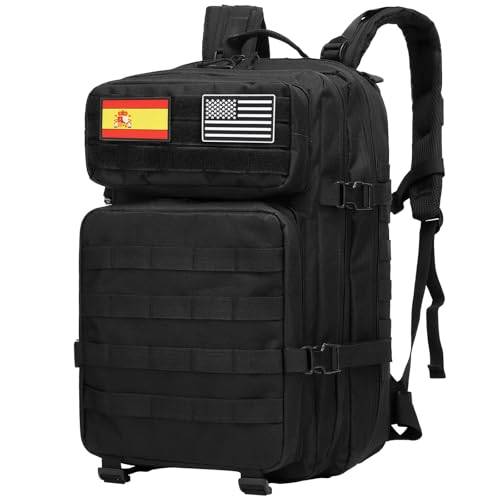 Delgeo Taktisk ryggsäck 25L/45 L, militär, stor kapacitet, vikbar vattentät ryggsäck för bergsklättring, vandring, camping och resor