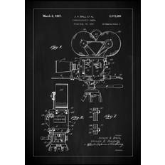 Patent Print - Cinematic Camera - Black Plakat (50x70 cm)
