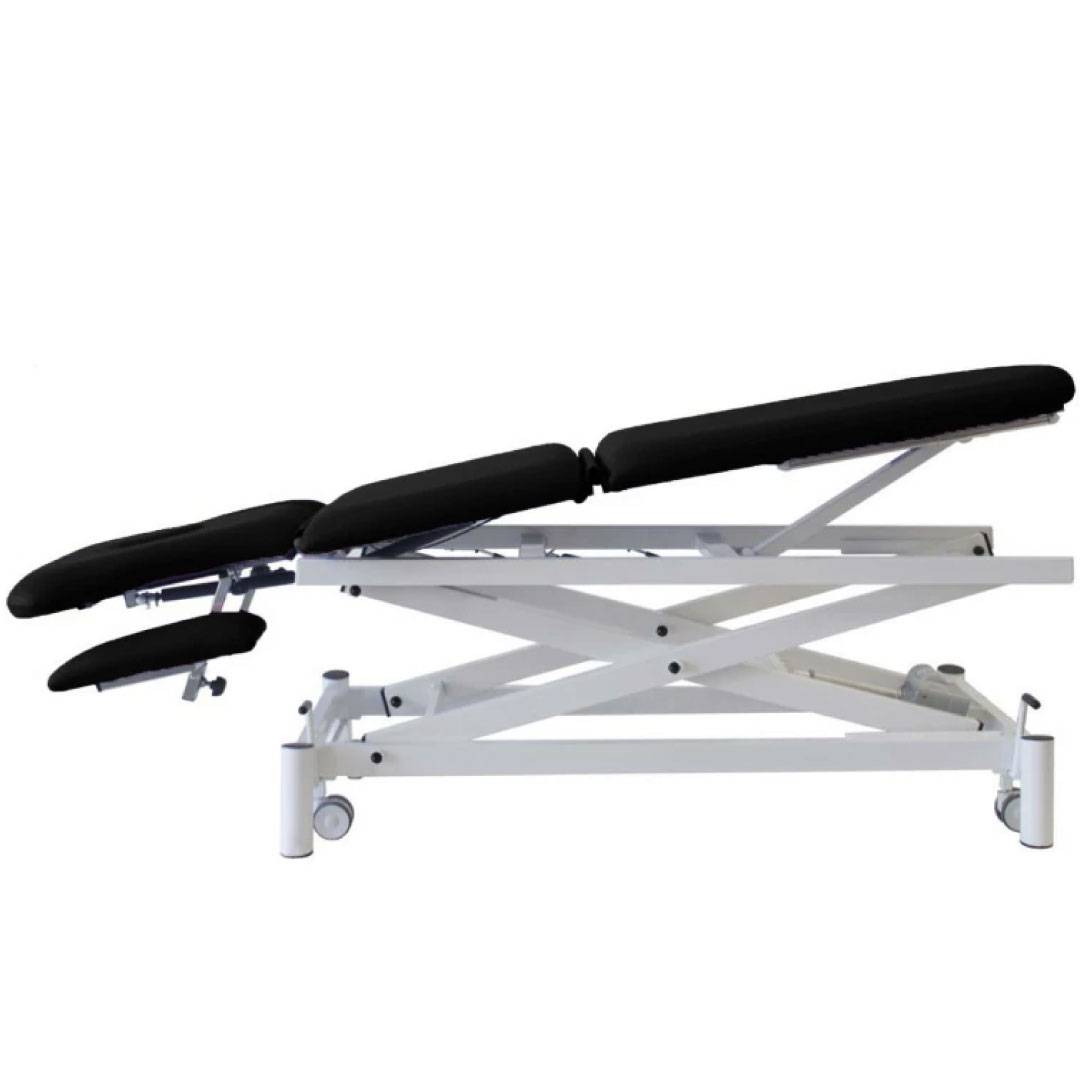 Massage-Expert Stationær elektrisk massagebriks X-stålramme - 195 x 70 cm. - 5 zoner Sort
