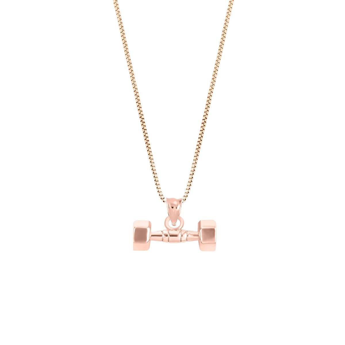 Dumbbell Pendant Necklace