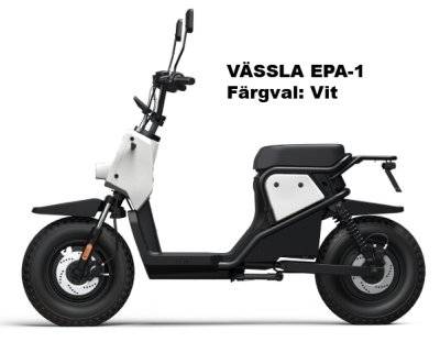 VÄSSLA EPA-1 Elmoped 25 km/h Klass 2 (Färg: Vit, Batteristorlek: 30Ah)