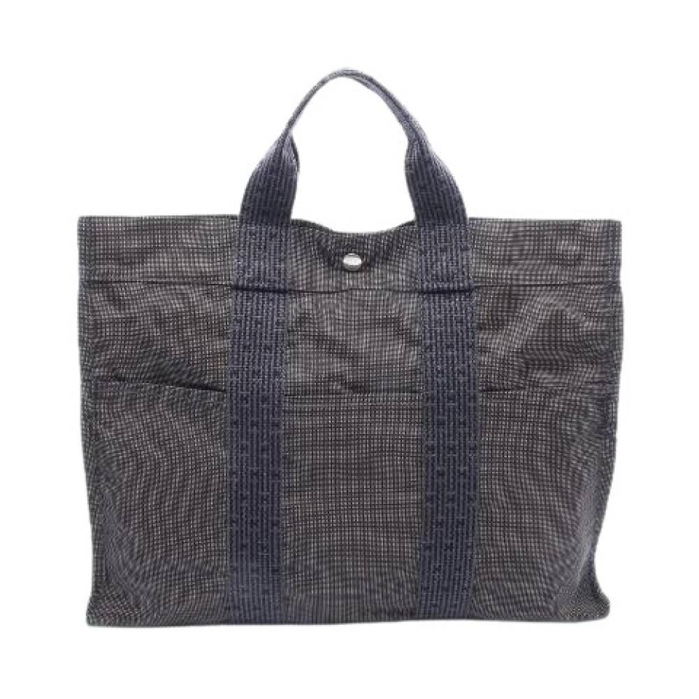 Hermès Vintage Pre-owned nylon hndtasker - Vintage - Dame - Grå - ONE SIZE - Nylon