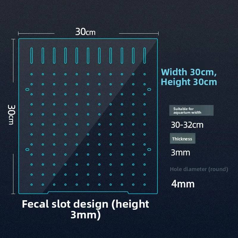 Acrylic Fish Tank Divider & Partition Board - 30*30cm/default type a [suction cup clip included] 3mm thick board