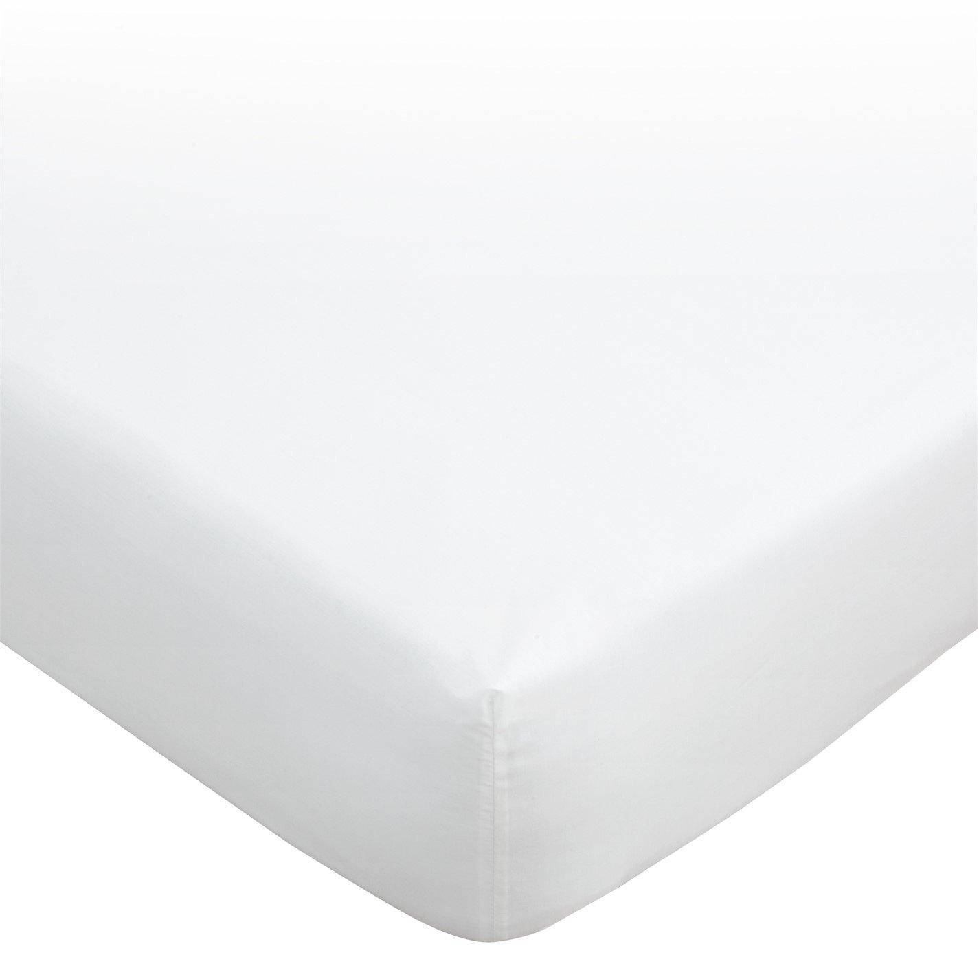 Biba 180 Thread Count White Fitted Sheet