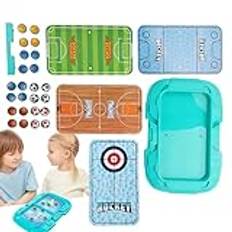 Fast Puck Game, Table Board Games for Kids | 4 I 1 Bounce Ball Party Toy - Table Top Board Checkers spännande bordsskiva leksak, familjespel, kul för barn och vuxna