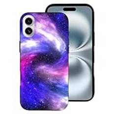 ducanll flerfärgad – iPhone 16 Plus fodral Galaxy Nebula Star färg [militärt droppskydd] skyddande stötsäkert iPhone 16 Plus telefonfodral 6,7 tum – iphone 16 Plus fodral för kvinnor