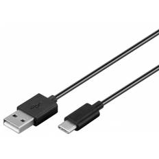 Goobay USB 2.0 USB Type-C kabel 1m Sort