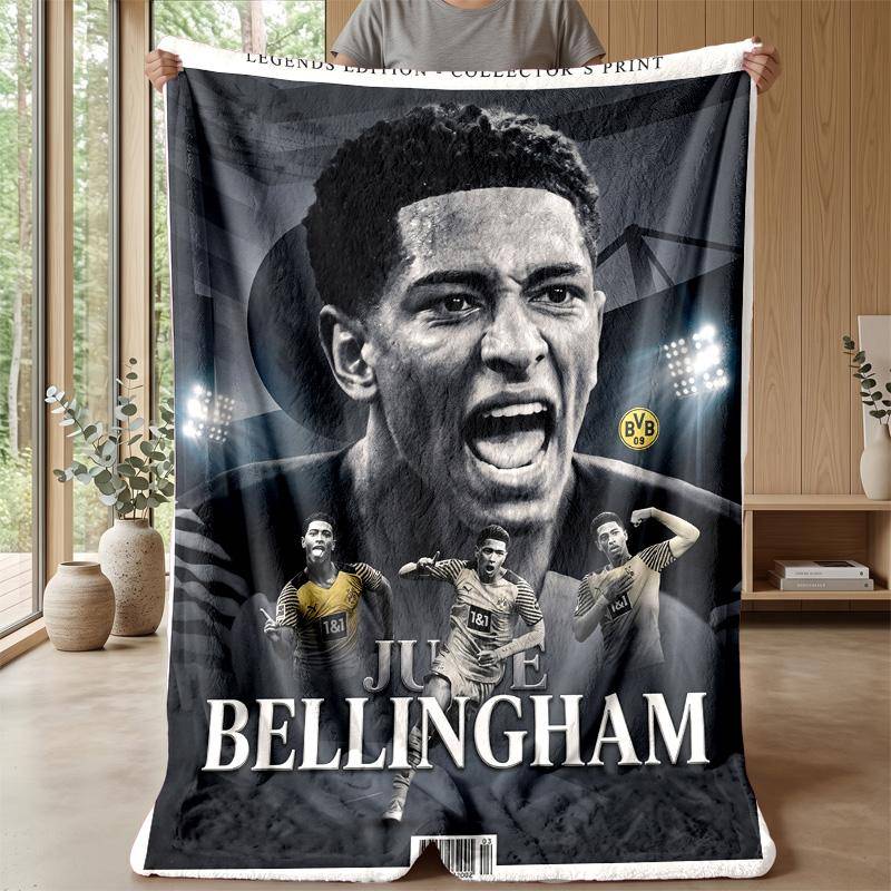 Jude Bellingham Soft Flannel Fleece Blanket Lightweight Cozy Warm Throw Blanket For Sofa Bed Home Decor
