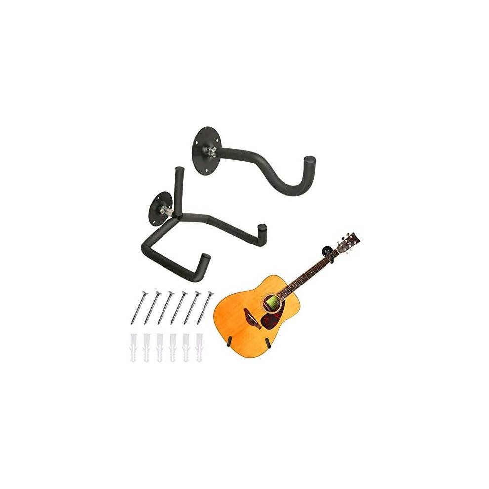 Guitar vægophæng, display premium kroge til akustiske, elektriske, klassiske guitarer, ukuleler, banjoer, mandoliner, nem installation, høj