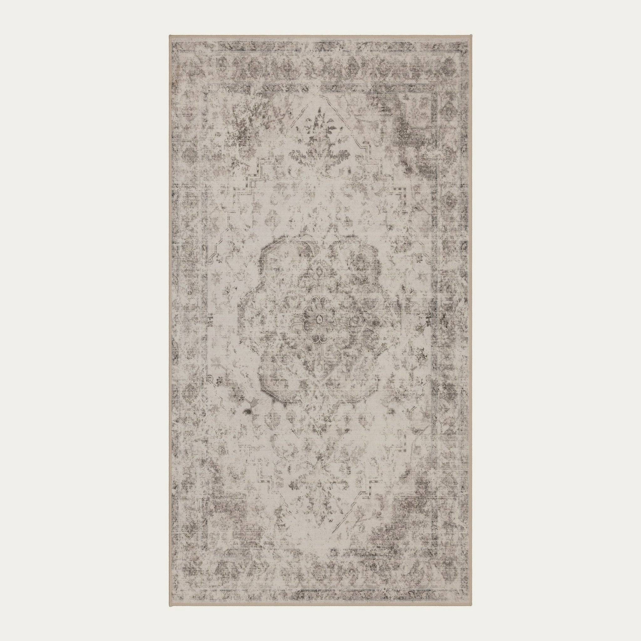 Inka 1141 Vaskbart Tæppe - Løber / Beige / 80x250 cm