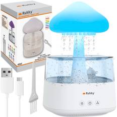 Luftfugter Med Vanddråbe Diffuser LED Natlys / Regneffekt, Natlampe