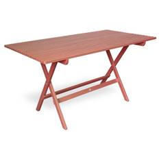 Klassiskt bord faluröd 145x80 cm - Röd