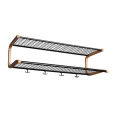 Anna Hatthylla | Svart/Ek | 120 cm (120 centimeter)