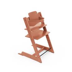STOKKE® Tripp Trapp® højstol bøg terracotta inkl. Baby Set V2 Terracotta