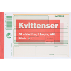 Kvittoblock A6L 2x50st*