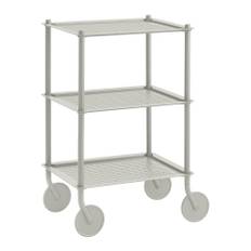 Muuto - Flow Trolley 3 Layer Grey - Normal Studio - Grå - Metal