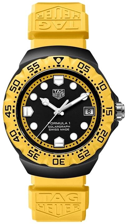 TAG Heuer WBY1117.FT8087 Formula 1 Solargraph Sort/Gummi Ø38 mm