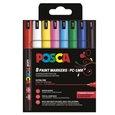 POSCA - Pennor POSCA PC-1MR 8-pack - Flerfärgad