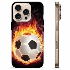 iPhone 16 Pro TPU Cover - Fodbold Flamme