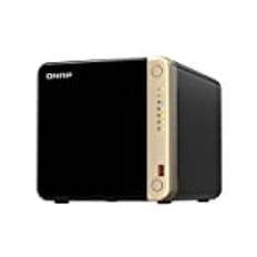 QNAP TS-464 (4G) NAS 4-bay-NAS (Intel® Celeron® N5095 Quad-Core processor Burst upp till 2,9 GHz, 2,5 GbE) 4 TB paket med 4 x 1 TB WD RED Plus HDD