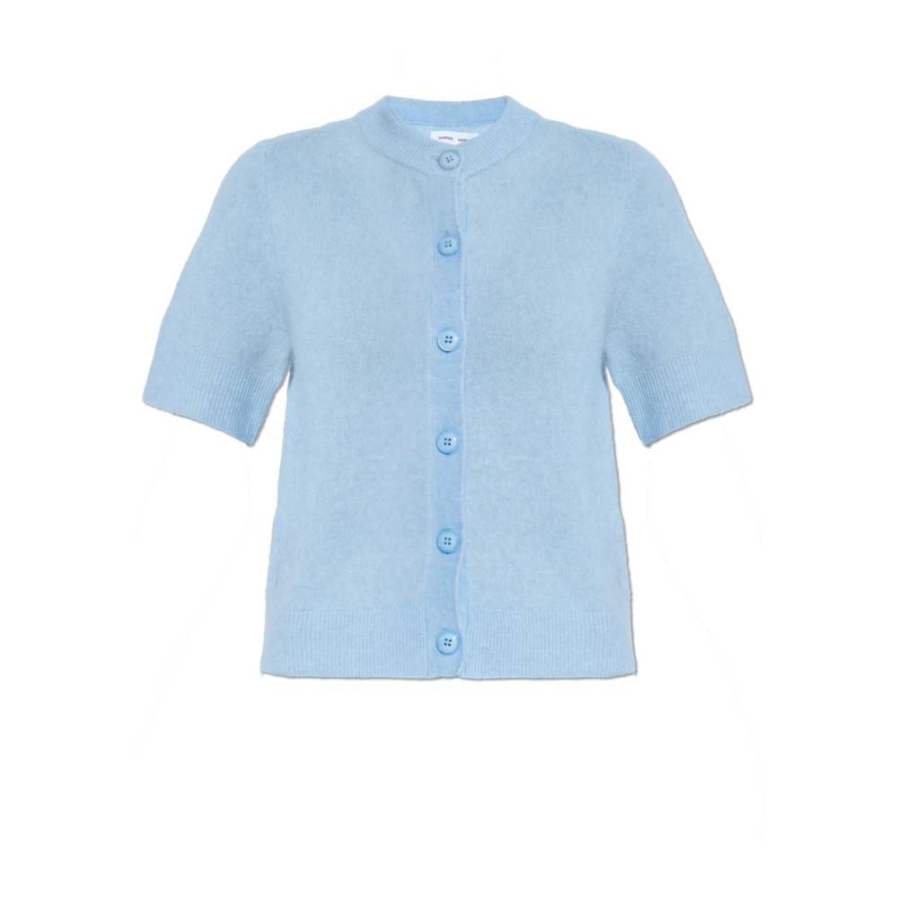 Samsøe Samsøe Sanoura Cardigan - Strik - Dame - Blå - S - Uld