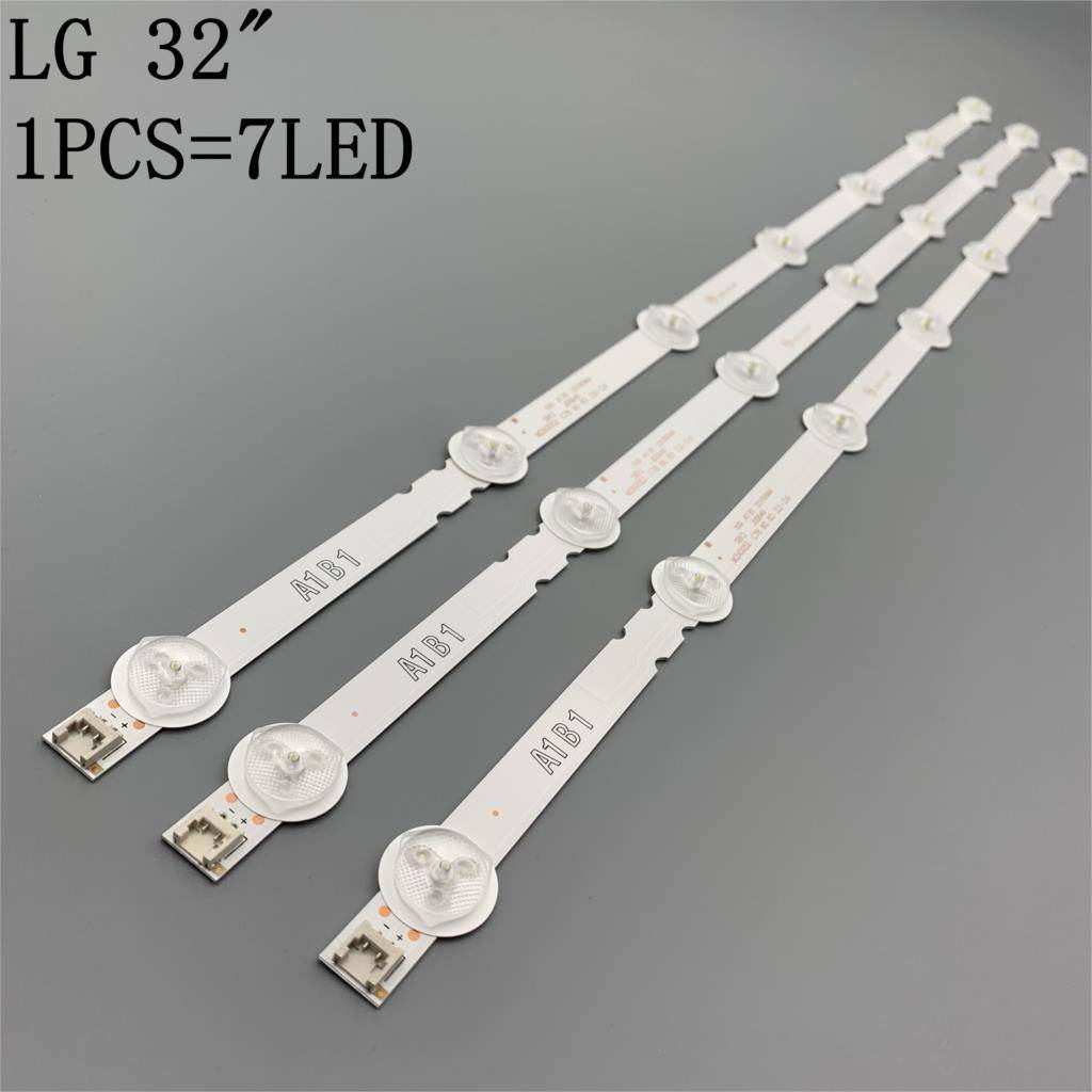 9 x 630mm led bakgrundsbelysningslister för lg , 32 tum, tv b1, b2- typ , v13, 6916l-1204a, 6916l-1399a, 32 la 620v, 32 ln 575s / set