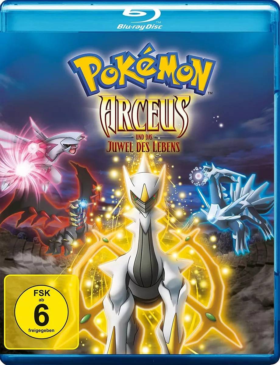 POKEMON ARCEUS AND THE JEWEL OF LIFE 2009 Region B Blu Ray Brand New